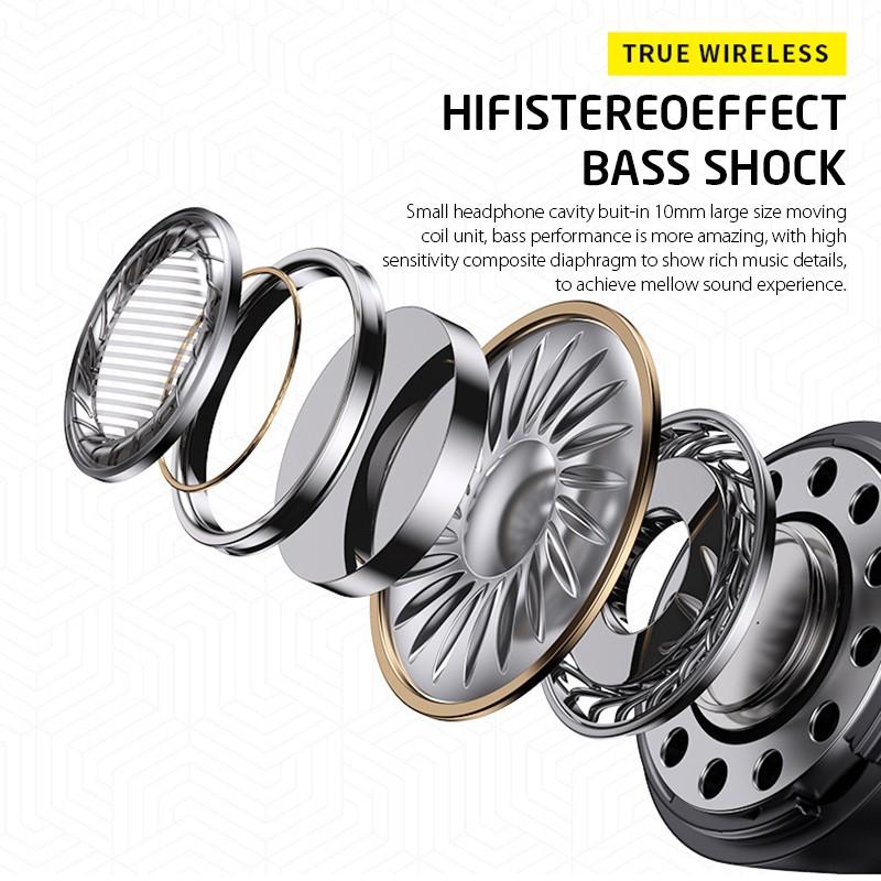 K60 Mirror TWS Wireless Earphones Bluetooth 5.3 Headset HiFi Sound Music Headphones Wireless Earbuds