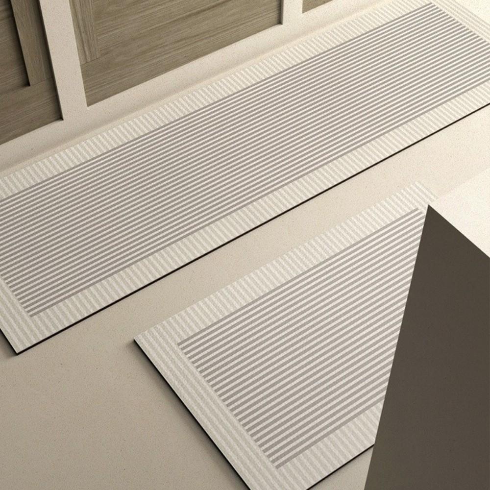 2Pcs/Set Non-Slip Bathroom Mat Water Absorbent Long Floor Mat Long Strip Carpet Bathroom