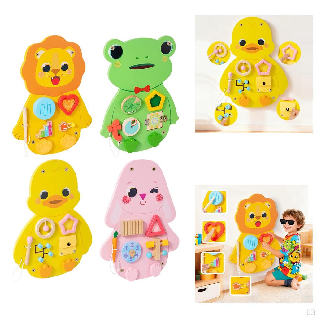 Busy Board Wall Toy Activity Install Girl Decor Gifts for Fine Motor Skills Toddlers Early