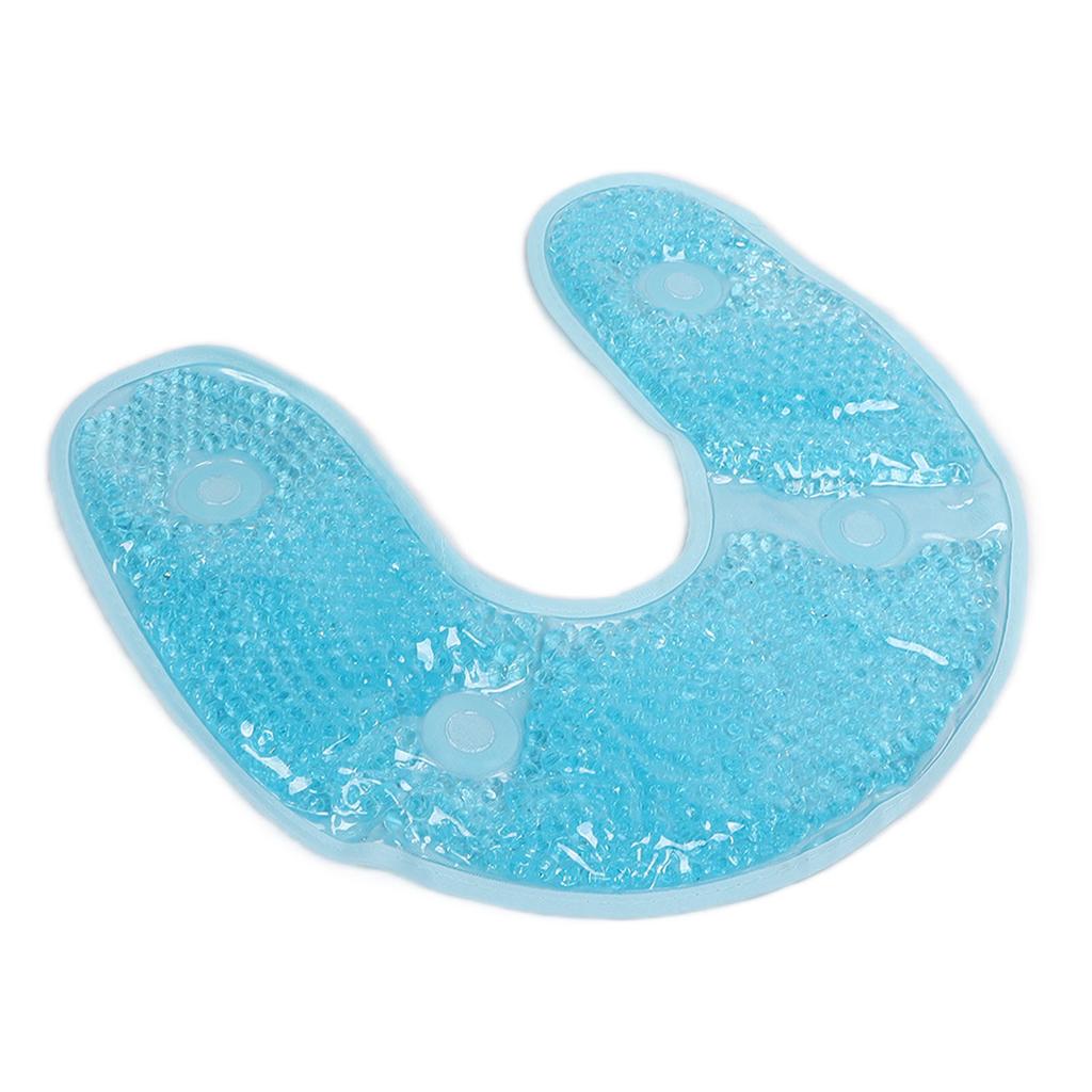 U Shaped Gel Bead Cooling Therapy Neck Wrap Neck Injuries Reusable Relief Cold PackSky Blue