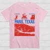 Klasyczny horror z lat 90. Paris Texas Graficzny Nadruk Koszulka Vintage Spierana Bawełna Męska Damska Letnia Streetwear Oversize Nowe Koszulki
