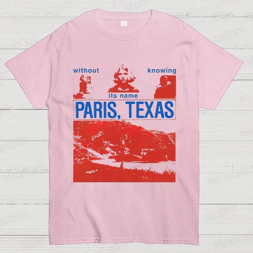 Klasyczny horror z lat 90. Paris Texas Graficzny Nadruk Koszulka Vintage Spierana Bawełna Męska Damska Letnia Streetwear Oversize Nowe Koszulki