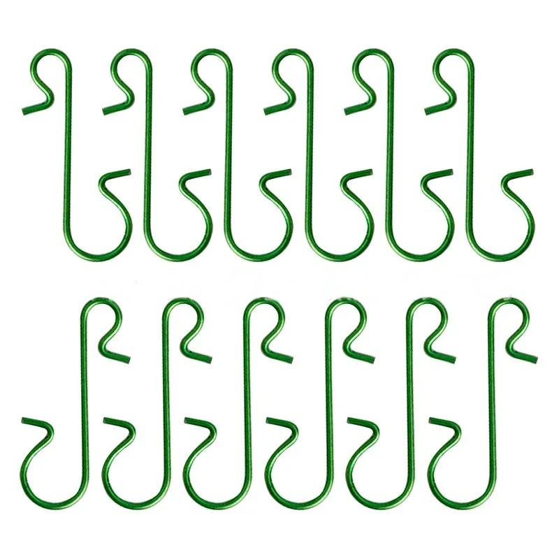 50Pcs S-Shaped Christmas Hook DIY Xmas Tree Pendant Christmas Decoration Doll Hook for Home Party Baby Bedroom Accessories