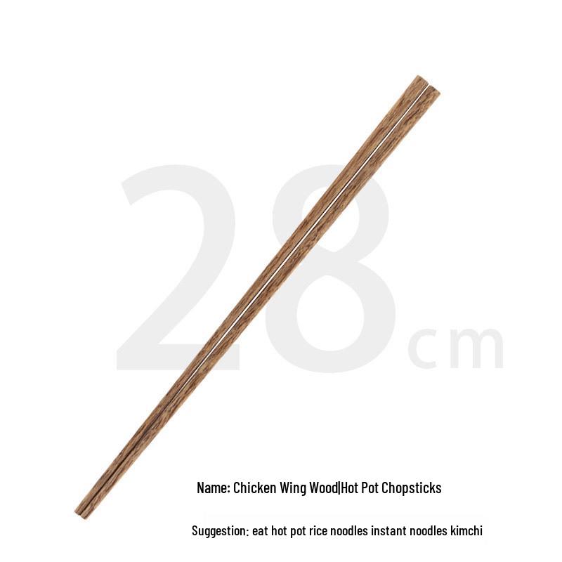 Unlackierte Wenge-Essstäbchen zum Servieren, 32 cm – Essstäbchen zum Schöpfen für Hot Pot & Nudeln