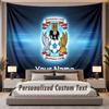 Custom Name Text Tapestry Coventry City Personalized Polyester Wall Tapestry For Bedroom And Room