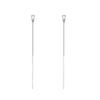 Silver Needle Two-Way Ear Chain Stud Earrings for Women - 2022 Trendy Korean Face-Slimming Design