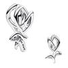 New Original 925 Silver Charms Butterfly Flower Heart Fish Beads Pendant Bracelets Necklaces Womens DIY Jewelry Gift