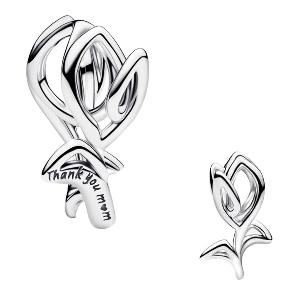 New Original 925 Silver Charms Butterfly Flower Heart Fish Beads Pendant Bracelets Necklaces Womens DIY Jewelry Gift