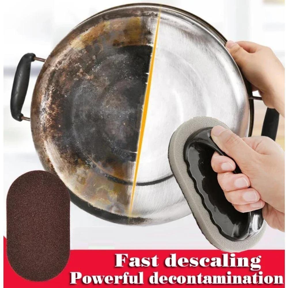 Reusable Sponge Kitchen Pot Brush With Handle For Easy Cleaning And Decontamination Washable And Eraser Cleaning