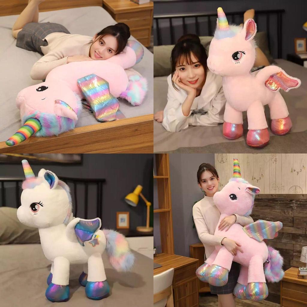 Charming Rainbow Unicorn Plush Toy For Kids Soft And Cute Stuffed Doll Gift