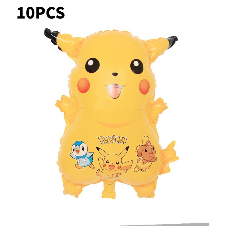 Pikachu Aluminiumfolienballon 18 Zoll Rund Cartoon-Tier Partydeko Für Geburtstagsfeiern