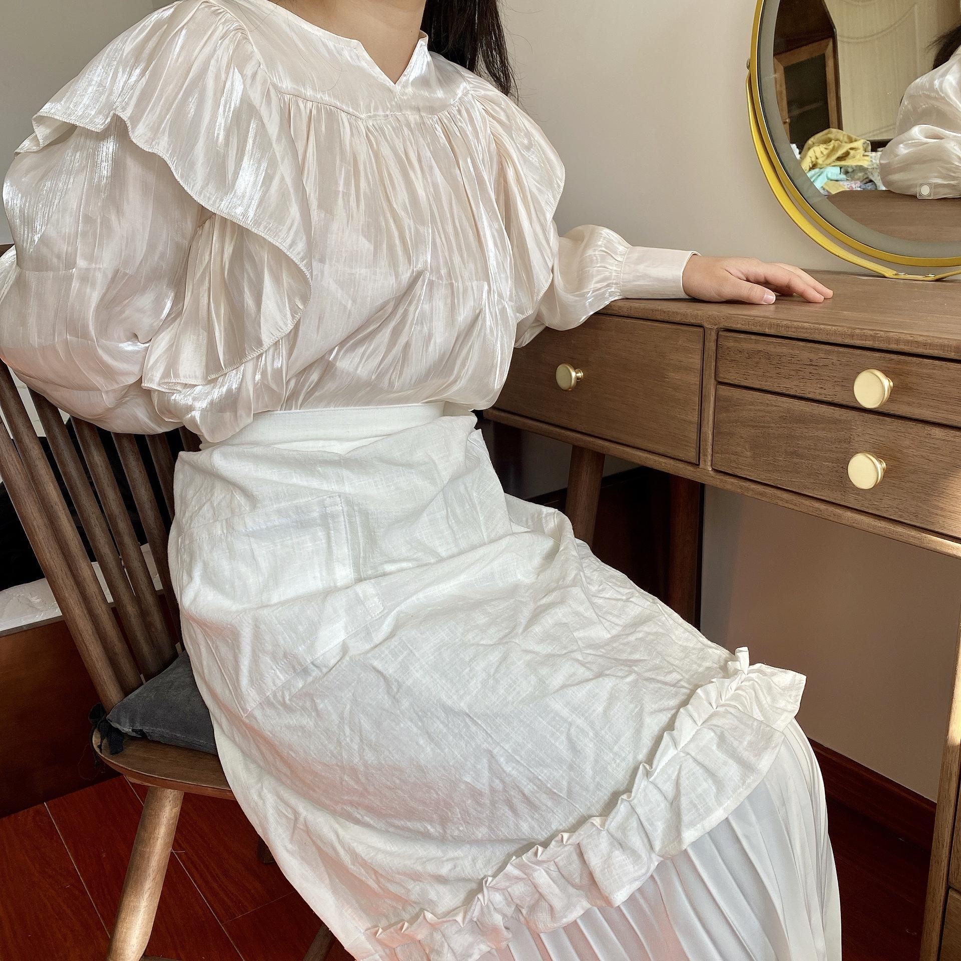 

Однотонный бамбуковый фартук для женщин, хлопковый фартук с рисунком котенка, халат для кухни, униформа официанта, рабочая одежда для ресторана белый