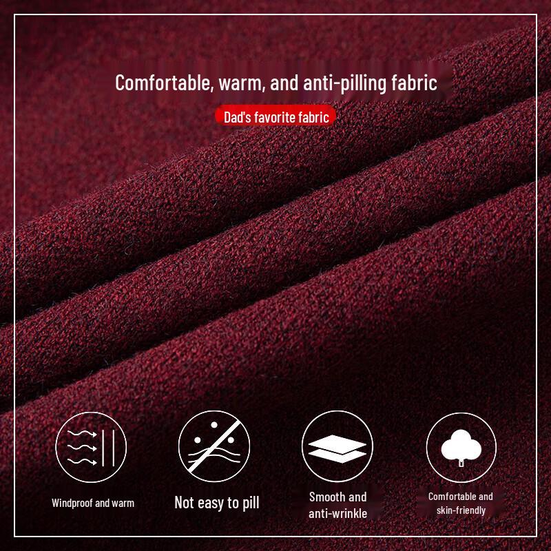 Hengyuanxiang Men's V-Neck Thick Knit Cardigan