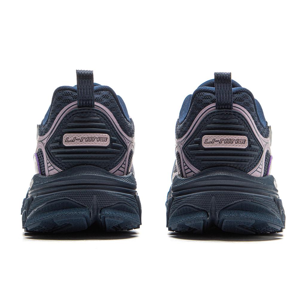 Li Ning Xiaoyao Retro Trendy Shock Absorbing Lightweight Rebound Low Top Casual Running Shoes Women sneaker Blue Purple ARXV004-2