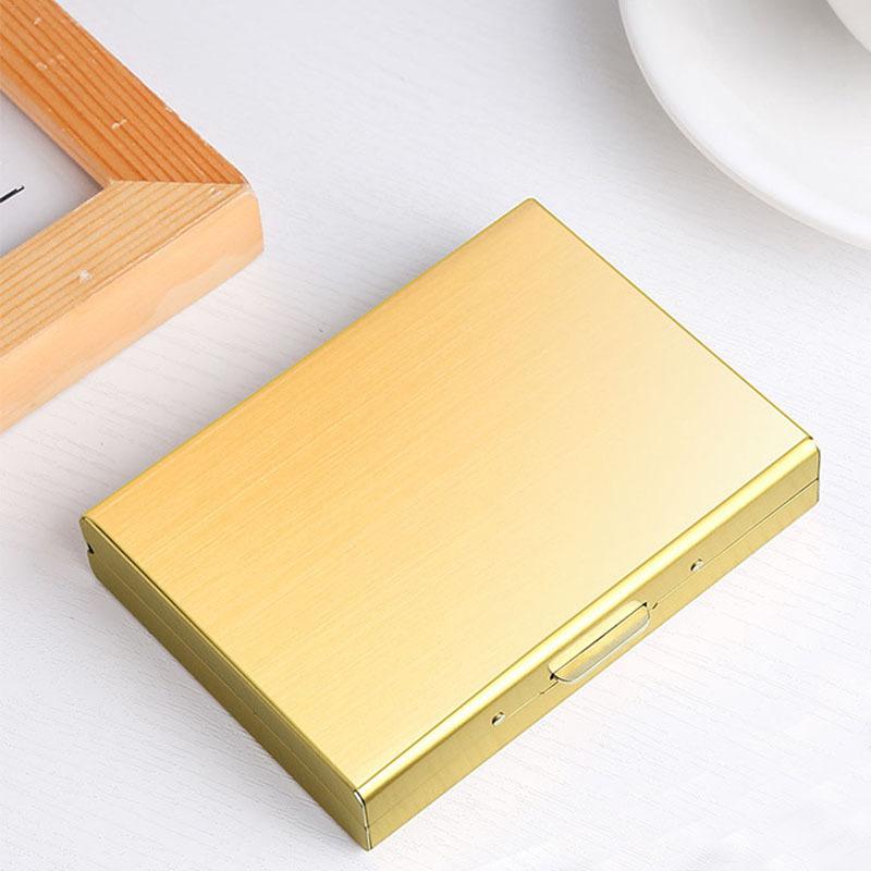 Stainless Steel 10-Card Metal Wallet & Case for Credit/Business Cards