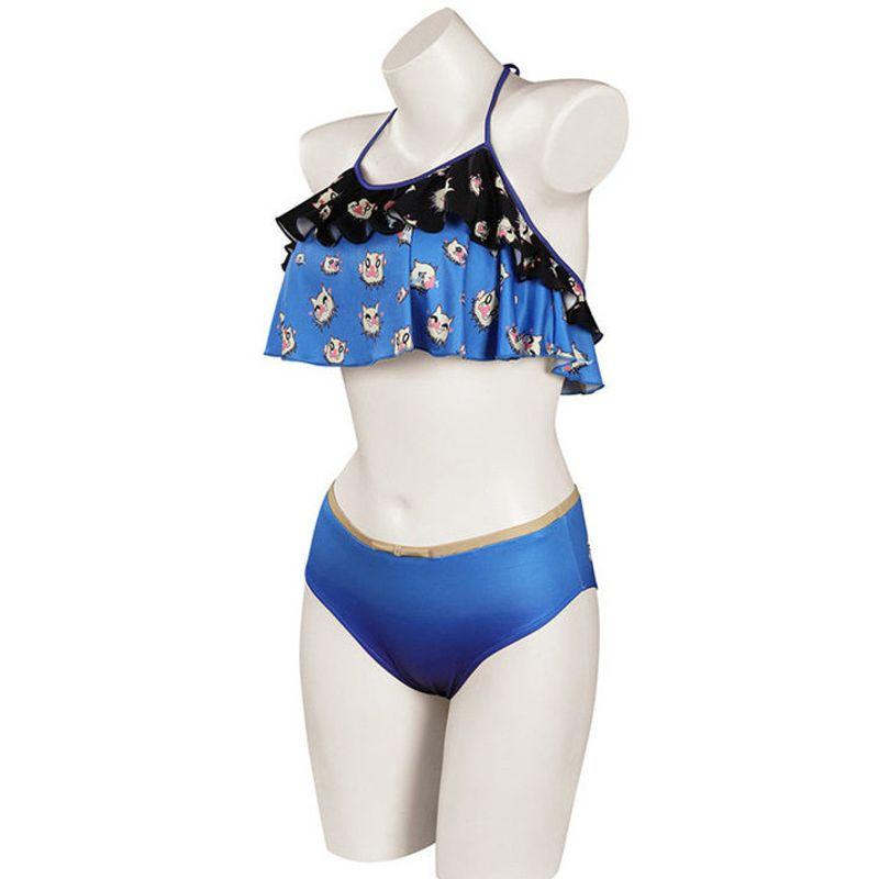 Demon Slayer Cosplay Costume Swimsuit Butterfly Shinobu Tanjiro Nezuko Bikini Cosplay Swimsuit Anime Clothing
