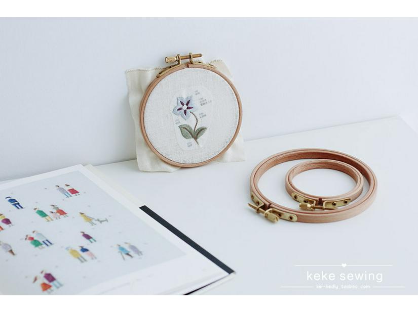 Handmade DIY Embroidery Tool Set with Hoop, Frame, and Stand