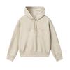 Milano Series Fashion Trend Retro Sports Style Letter Print Loose Hoodie Women Hoodies Wheat Flower-Gray F11W545202FBG