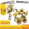 2025 Street Scene Lego-Compatible Architecture Model: Educational Assembly Toy for Kids and Boys