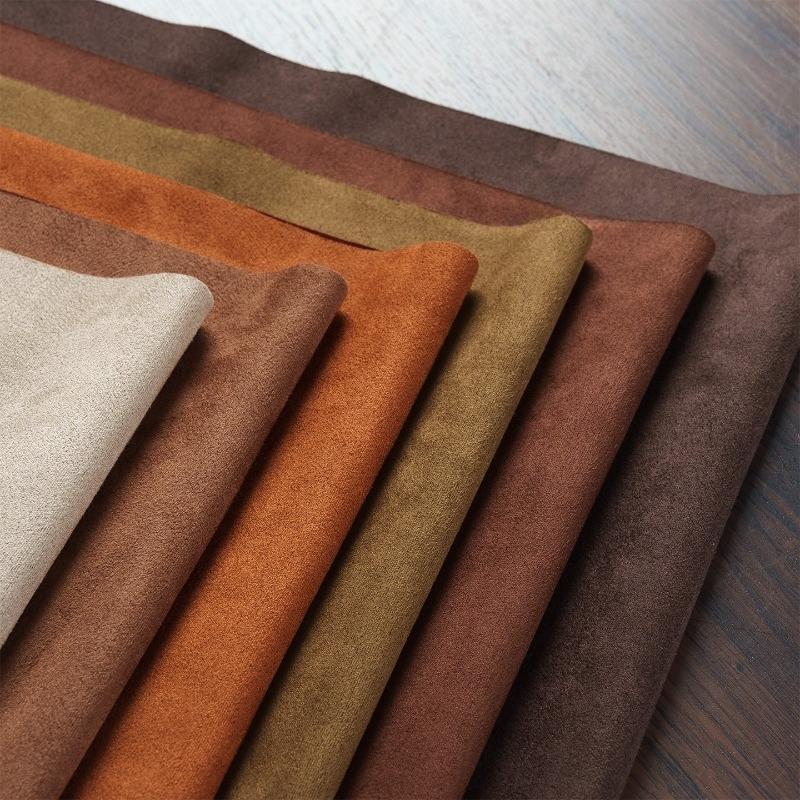 Super Soft Fine Matte Frosted Velvet Suede Fabric  Thin Four Sides High Elasticity Single Side Brushed Cloth Apparel Sewing