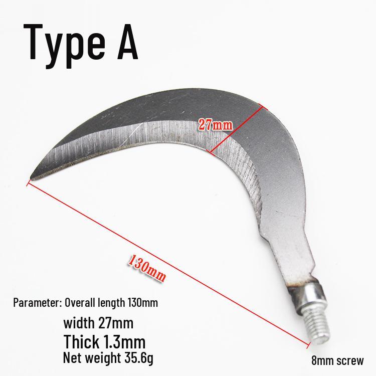 Portable Steel Fish Fork: Thickened Sickle-Style Spike for Fishing