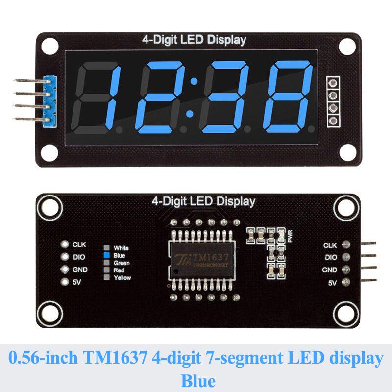 2~50 Pièces TM1637 0,56 Pouce 4 Chiffres 7 Segments Tube Numérique LED Module d'Affichage Avec Point d'Horloge Pour Projet d'Horloge Électronique Arduino