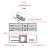 OImaster 4 Baies 2,5" SATA HDD SSD Disque Dur Rack Mobile Backplane avec Serrure à Clé Fonction de Verrouillage Supporte l'Échange à Chaud