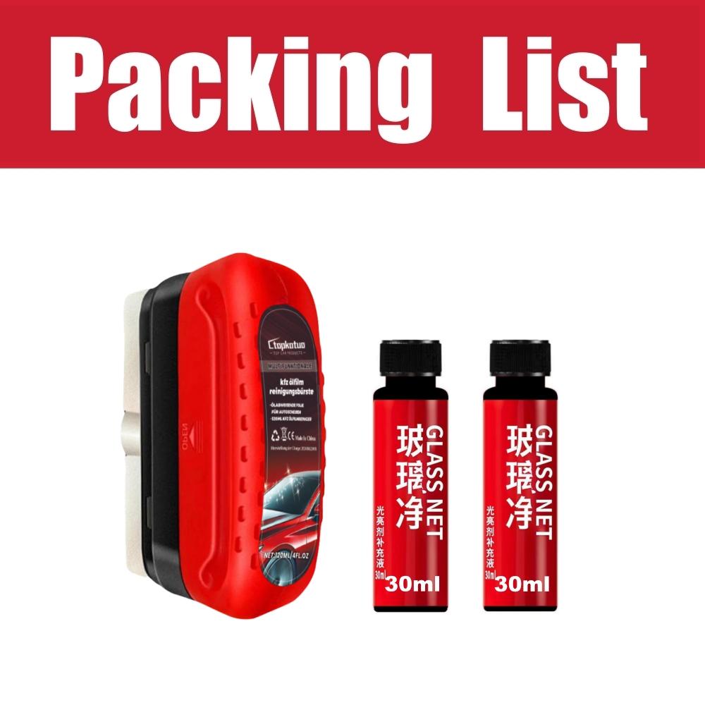 Window Cleaner Car Oil Film Cleaning Brush Car Windshield Cleaner Rearview Mirror Glass Cleaning Brush Car Wash Sponge For Cars