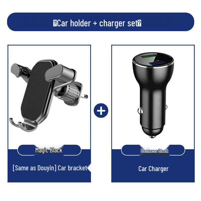 Dragon Flag Air Vent Car Phone Holder with Gravity Support for Navigation and Telescopic Fixing