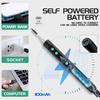 Cordless Soldering Iron Kit, Rechargeable Portable Soldering Gun with Digital Display, 180-450°C Adjustable Temperature, with Stand/Solder Wire