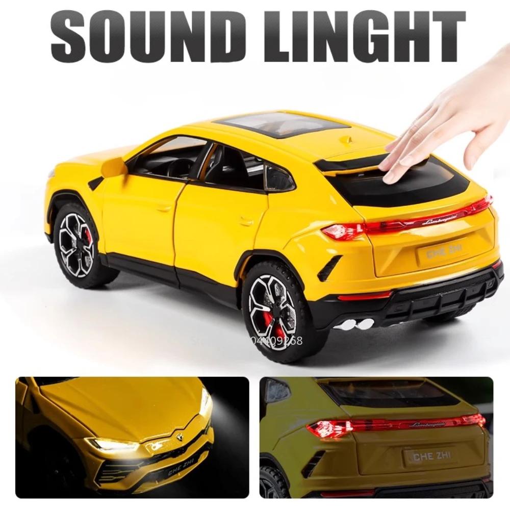 1:24 Lambor URUS Revuelto Legierung Sportwagen Modell Spielzeug Druckguss Metall Pull-Back Geländefahrzeuge Sound Licht Kinder Spielzeug Geschenke
