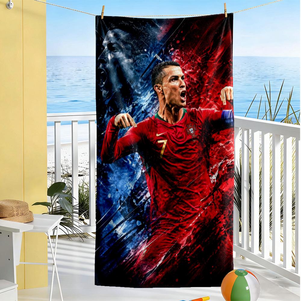 Ronaldo's Prime Moment Beach Towel Quick-Dry Soft Microfiber Comfortable Lightweight