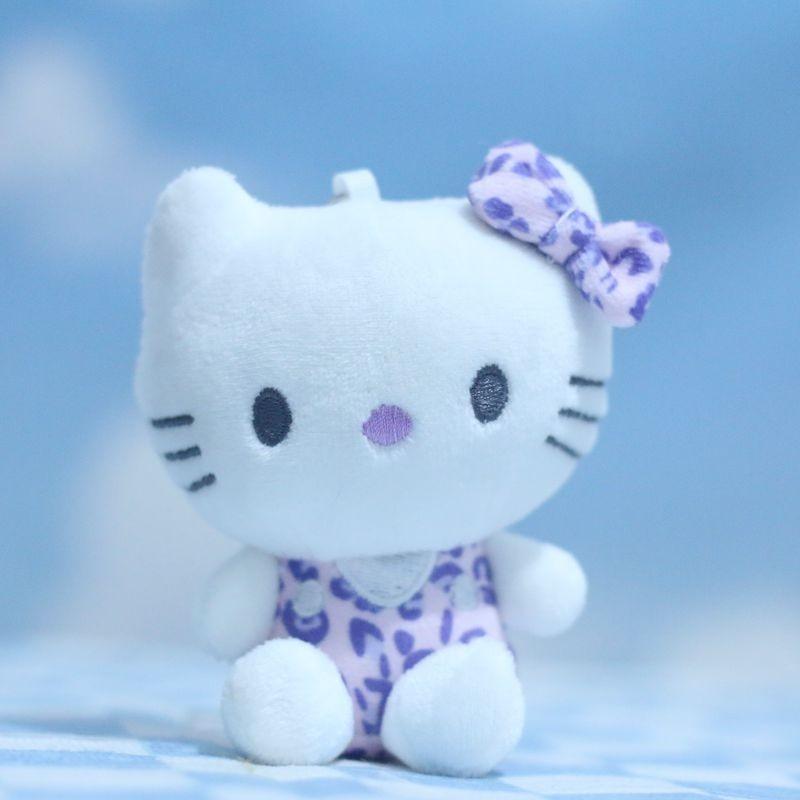 Kawaii Kt Whimsical Cat Plush Keychain Adorable Soft Toy Bag Accessory 12cm Tall