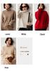 Cashmere Knit Loose Fit High Neck Sweater - Wang Fei Style, Thickened Autumn/Winter Pullover for Women