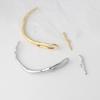 18K Gold & White Gold Pearl Bracelet with Irregular Branch and Bent Tube Design