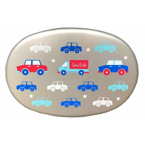 Aluminum lunch box, 280ml (with polyethylene inner lid and rubber band), car design, made in Japan