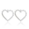 2020New 60Pcs Pearl alloy big Love Heart Charm Button for DIY Earrings Pendants or Jewerly necklace accessoriess BY75-BY76