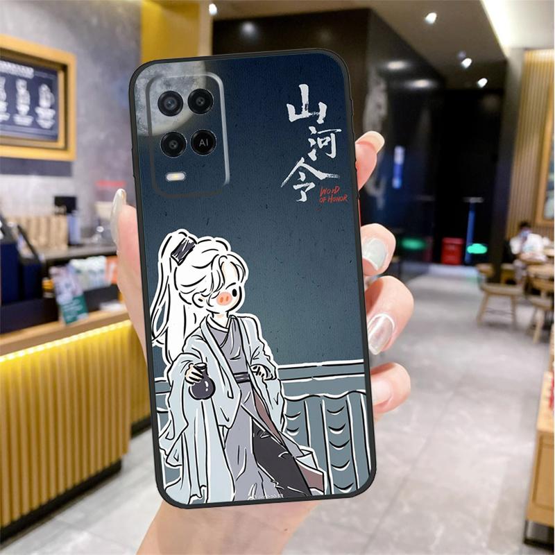 WORD OF HONOR Shan He Ling cartoon Case For Oppo A5 Pro A15 A17 A57 A77 A60 A80 A40 A18 A38 A58 A78 A98 A96 A76 A16 A94 A74 A54