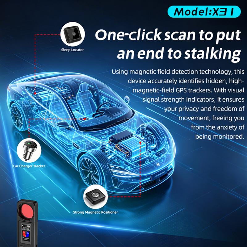 Wireless Signal Detector WiFi Hidden Device Anti-Spy Camera Finder/GPS Tracker/Multiple Modes for Hotel, Bathroom, Office