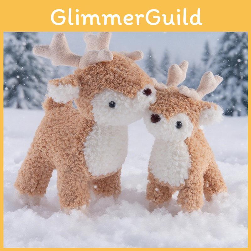 Reindeer Stuffed Animal Plush Doll With Soft Fabric For Christmas Decorations And Gifts