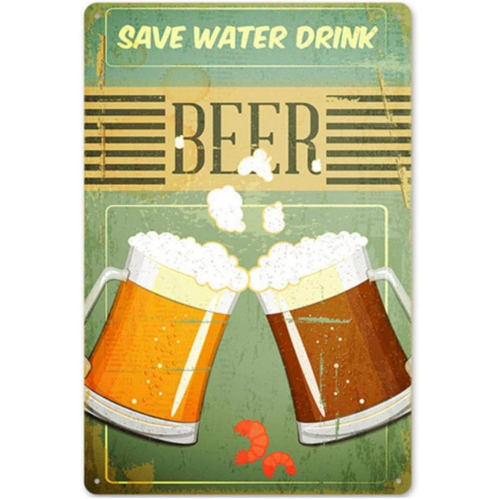 Plaque Metal Tin Signs All You Need is Beer Wall Decoration Vintage Posters Iron Painting for Man Cave Home Cafe Garden Club