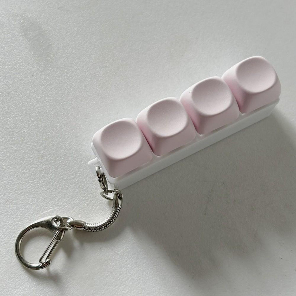 Relaxing DIY Keyboard Fidget Keychain Keys Button Keycap Finger Keyboard Caps Pass The Time Relief Stress Pinch Toy Adult