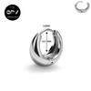 2PCS 316L Medical Stainless Steel Earrings With A Niche Design Women's Perforated Zircon Light Luxury Ear Rings