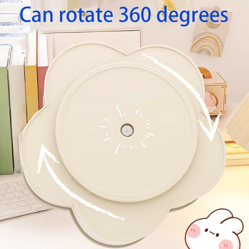 Desktop Rotating Stationery Pen Holder Large Capacity Storage Box Multifunctional Organizer Suitable For Cute Children Girls New
