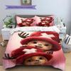 Housse de coussin et housse de couette à motif Tony Tony Chopper Ensemble de literie imprimée Tendance Anime pour Chambre à Coucher Choix de Cadeau.-TING