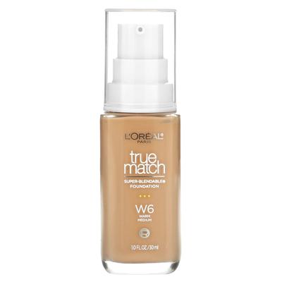 L'Oréal, True Match, Super Blendable Foundation, W6, Warm Medium, 30Ml(1Fl Oz)