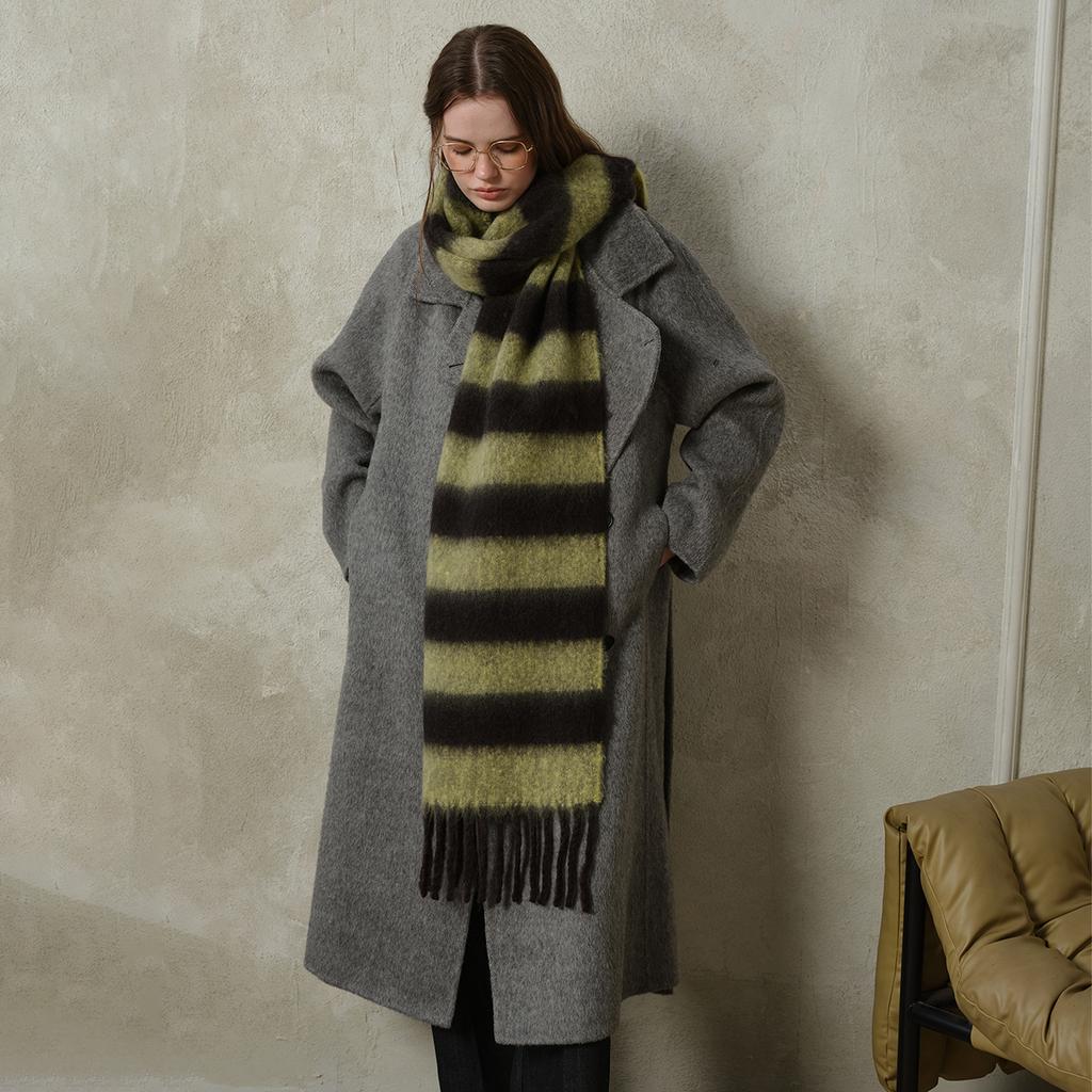 10-color new acrylic imitation cashmere plaid scarf women's fringed autumn and winter thickened warm scarf shawl