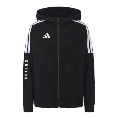 adidas 3-Stripes Boxing Series Casual Retro Classic Stripe Hooded Breathable Durable Warm Jacket Unisex Jacket CLTR02JBX-BW