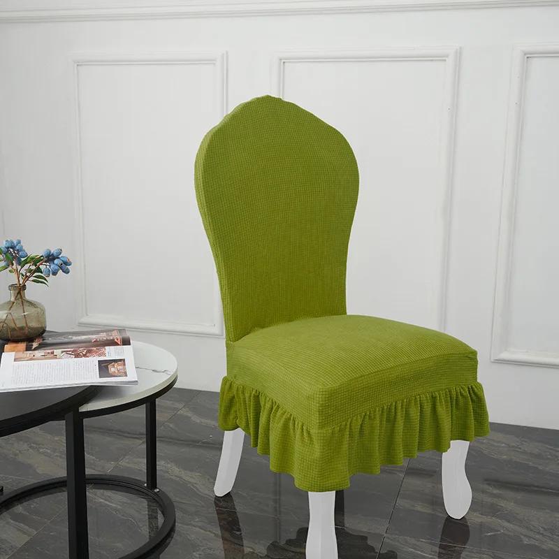 Skirt European-style Chair Cover Thickened Dining Table and Chair Cover Elastic Skirt Hotel Restaurant Chair Protective Cover