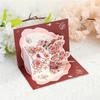 Unique Greeting Card Rose Flower Popup Cards Perfect Gift for Valentines Day
